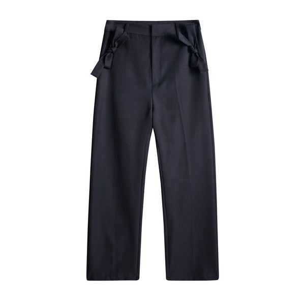 HERLIAN Black Bowknot Suit Pant | MADA IN CHINA