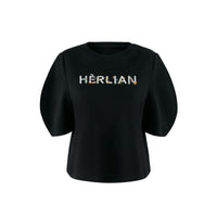 HERLIAN Black Bubble Sleeve Tee | MADA IN CHINA