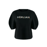 HERLIAN Black Bubble Sleeve Tee | MADA IN CHINA