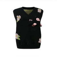 HERLIAN Flower Piggy Jacquard Vest | MADA IN CHINA
