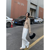 HERLIAN Khaki Painted Flower Cardigan | MADA IN CHINA