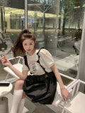 HERLIAN Panelled Flower Tee Overall Skirt | MADA IN CHINA