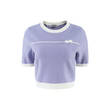 HERLIAN Purple Butterfly Knitted Top | MADA IN CHINA