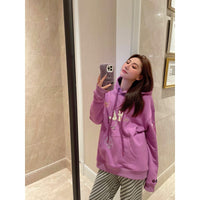 HERLIAN Purple Pearl Logo Hoodie | MADA IN CHINA