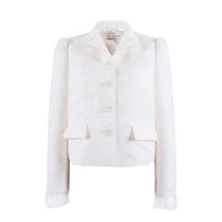 HERLIAN White Jacquard Jacket | MADA IN CHINA