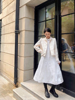 HERLIAN White Jacquard Jacket | MADA IN CHINA