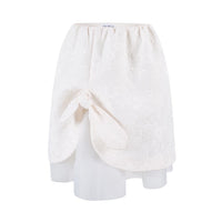 HERLIAN White Jacquard Skirt | MADA IN CHINA