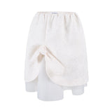 HERLIAN White Jacquard Skirt | MADA IN CHINA